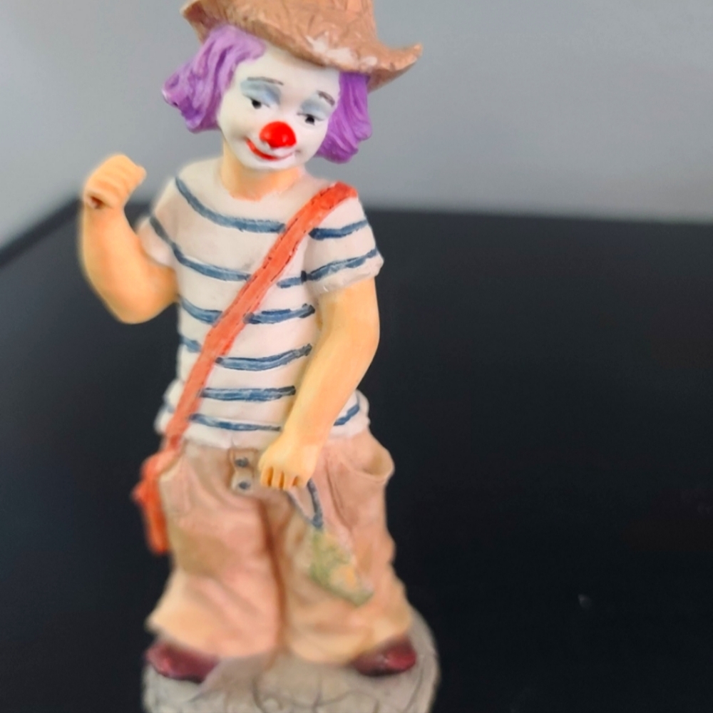 Vintage Hillbilly Hobo Figurine Clown
